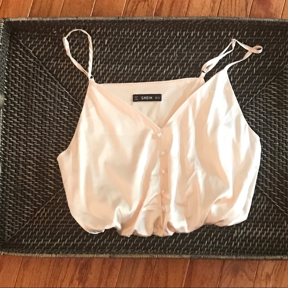 🌞sale light peach crop top